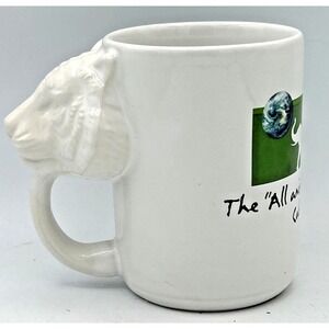 Vintage Animal Planet Coffee Mug Cup Made in USA 3D Lion Head